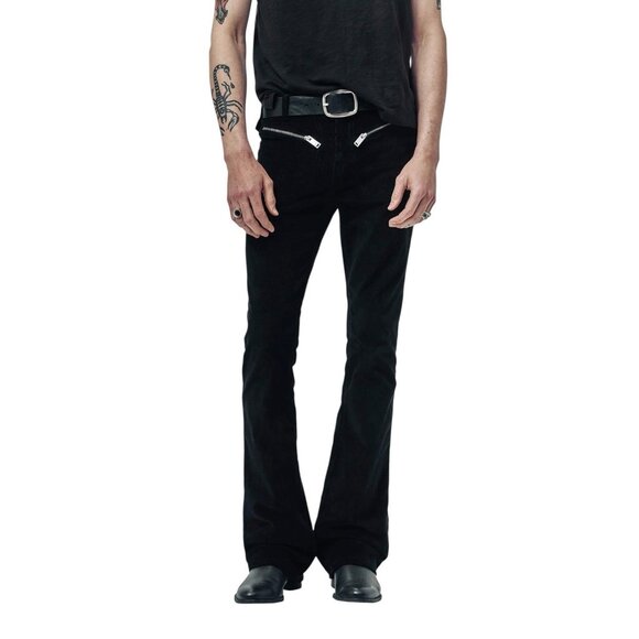 Other UK Other - New Other UK Black Flared “Mckagan” Zip Pants 30/33